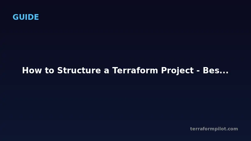 How to Structure a Terraform Project - Best Practices for 2026