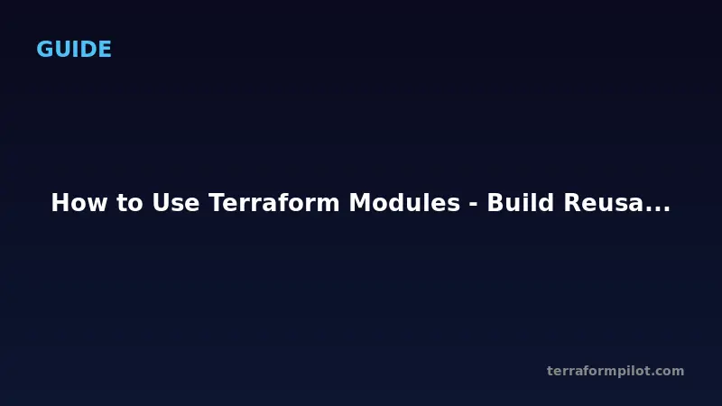 Terraform Locals vs Variables - When to Use Each